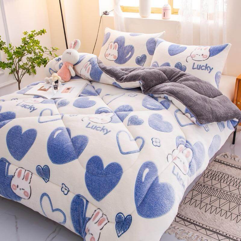 Deken Blue Heart
