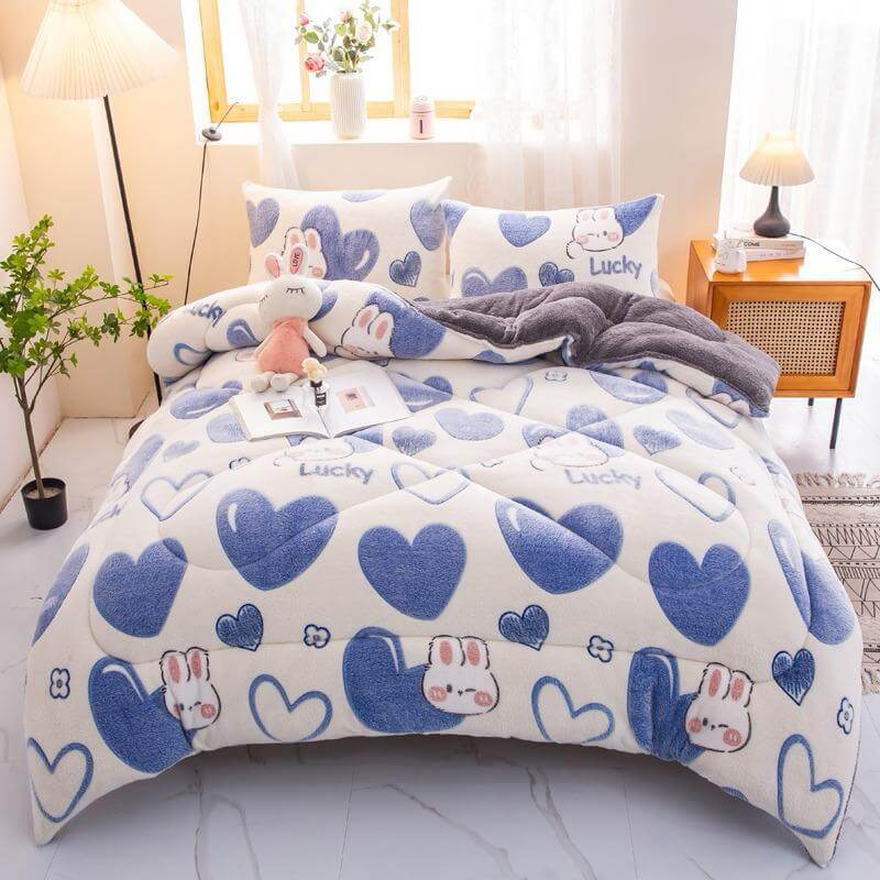 Deken Blue Heart