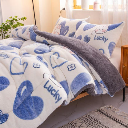Deken Blue Heart