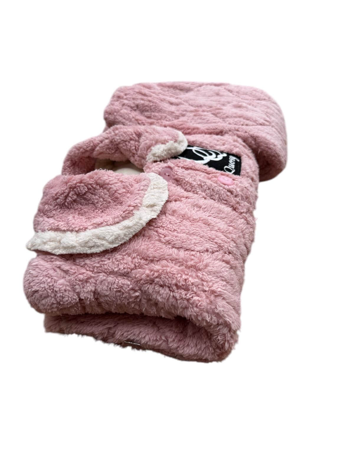 Quosy Suit in baby pink, featuring innovative warmth technology, anti-static and eco-friendly design.