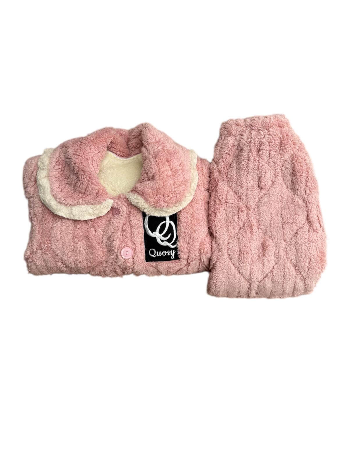 Quosy Suit in baby pink with innovative warmth technology, long-lasting insulation, and breathable comfort.